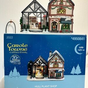 Carole Towne Collection Hull Plant Shop LED Holiday Decoration. Brand new in box